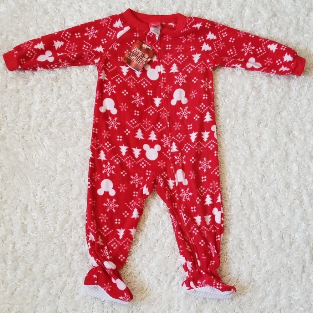 Disney Mickey Minnie Mouse Christmas Holiday Onesie